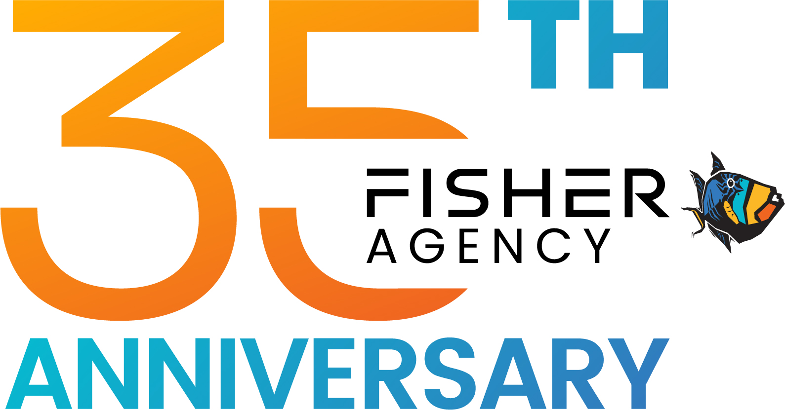 Fisher Agency th Anniversary Logo