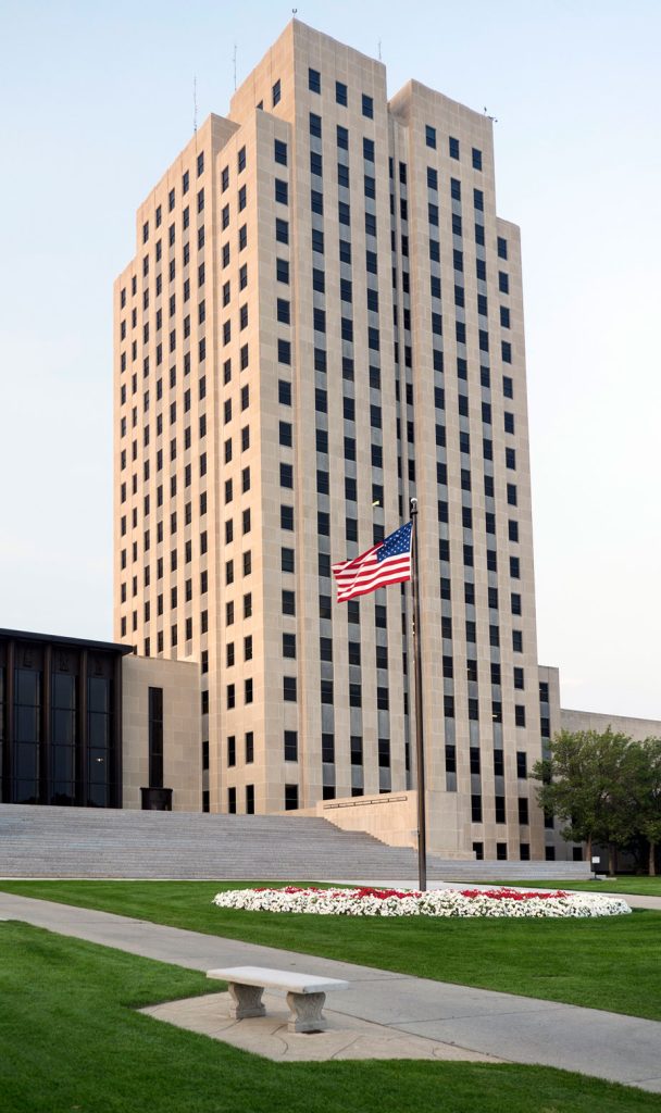 north dakota state capital building bismarck nd us utc