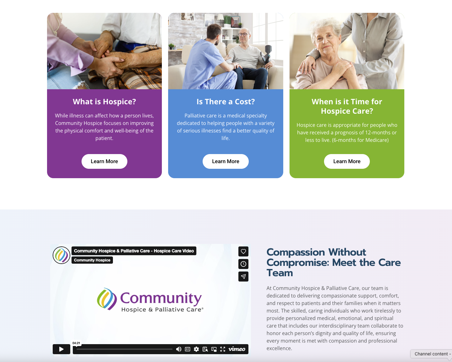 Community Hospice & Palliative Care Community Hospice & Palliative Care