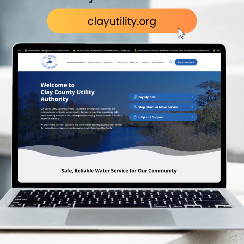 florida jacksonville utilities government website design