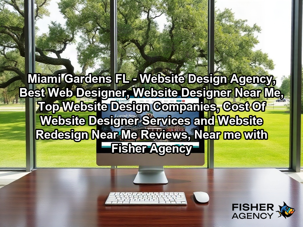 A clean, modern office interior with large windows overlooking a lush suburban landscape featuring mature oak trees and manicured lawn. On a polished wooden desk, a sleek, high-resolution desktop monitor displays a sophisticated, fully functional business website with a professional layout, showcasing the completed digital transformation of a client's brand.